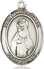 Extel Medium Oval Pewter St. Hildegard Von Bingen Medal, Made in USA