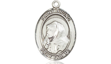 Extel Medium Oval Pewter St. Bruno Medal, Made in USA