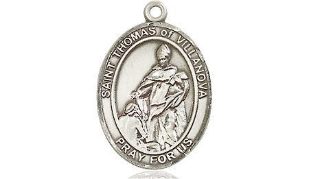 Extel Medium Oval Pewter St. Thomas of Villanova Medal, Made in USA