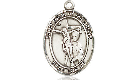 Extel Medium Oval Pewter St. Paul of the Cross Medal, Made in USA