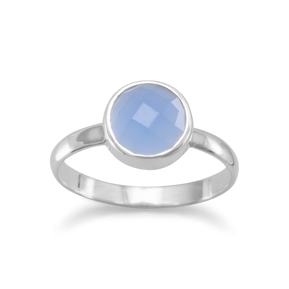 Faceted Chalcedony Ring