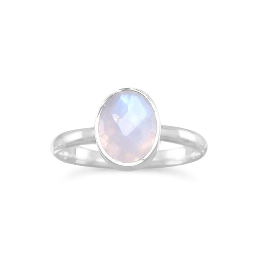 Extel Must Have Moonstone! Faceted Moonstone Ring