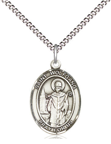 Extel Medium Oval Pewter St. Wolfgang Pendant with 18" chain, Made in USA