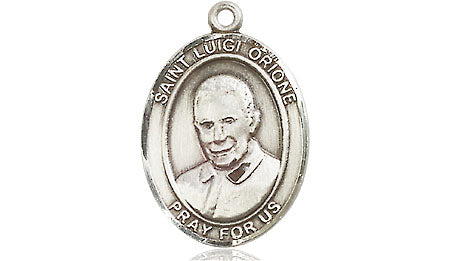 Extel Medium Oval Pewter St. Luigi Orione Medal, Made in USA