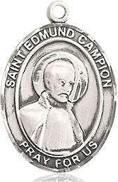 Extel Medium Oval Pewter St. Edmund Campion Medal, Made in USA