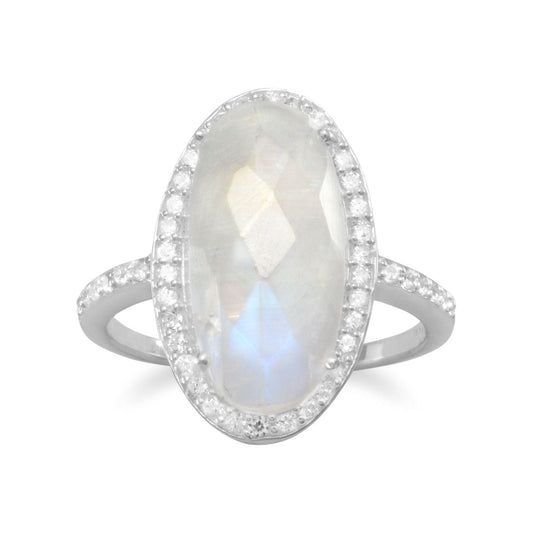 Extel Gorgeous Rainbow Moonstone Ring