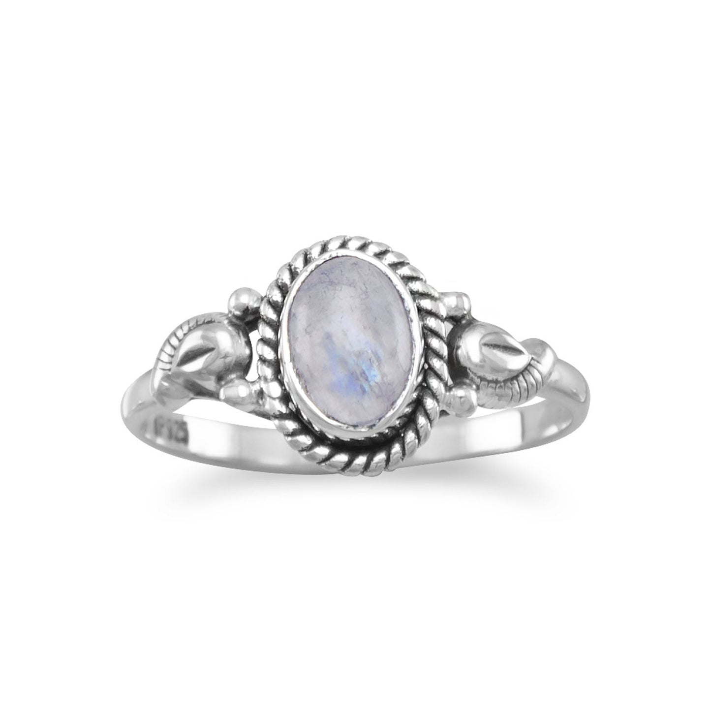 Extel Oxidized Rainbow Moonstone Ring