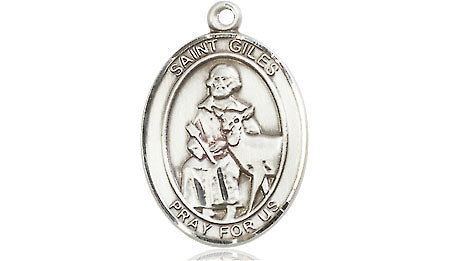 Extel Medium Oval Pewter St. Giles Medal, Made in USA