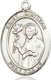 Extel Medium Oval Pewter St. Dunstan Medal, Made in USA