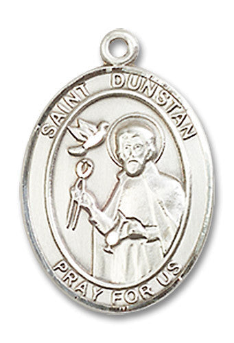 Extel Medium Oval Sterling Silver St. Dunstan Medal, Made in USA