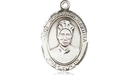 Extel Medium Oval Pewter St. Josephine Bakhita Medal, Made in USA