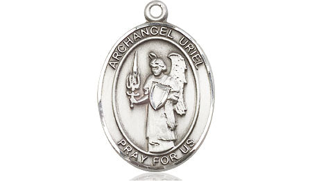 Extel Medium Oval Pewter St. Uriel the Archangel Medal, Made in USA