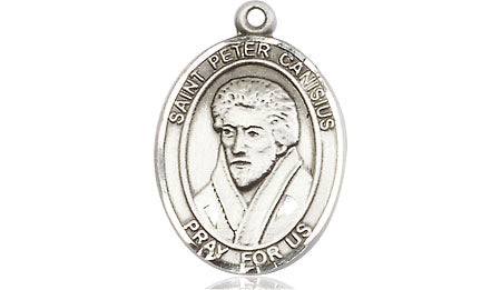 Extel Medium Oval Pewter St. Peter Canisius Medal, Made in USA