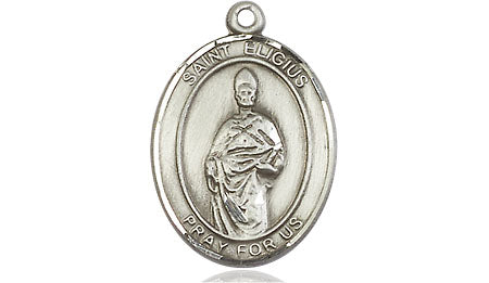 Extel Medium Oval Pewter St. Eligius Medal, Made in USA