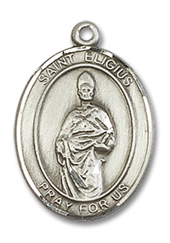 Extel Medium Oval Sterling Silver St. Eligius Medal, Made in USA