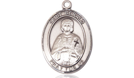 Extel Medium Oval Pewter St. Gerald Medal, Made in USA