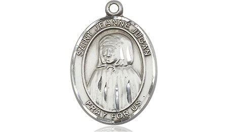 Extel Medium Oval Pewter St. Jeanne Jugan Medal, Made in USA