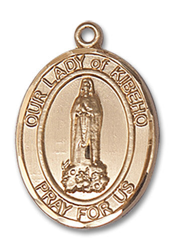 Extel Medium Oval 14kt Gold Filled Our Lady of Kibeho Medal