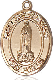 Extel Medium Oval 14kt Gold Filled Our Lady of Kibeho Medal