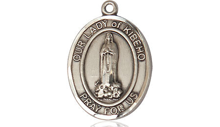 Extel Medium Oval Pewter Our Lady of Kibeho Medal