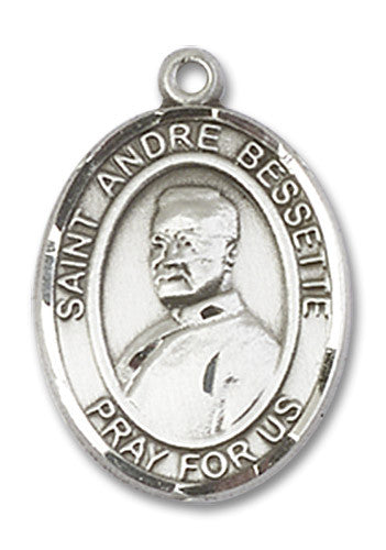 Extel Medium Oval Sterling Silver St. Andre Bessette Medal, Made in USA