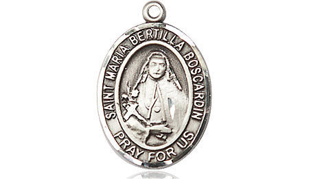 Extel Medium Oval Pewter St. Maria Bertilla Boscardin Medal, Made in USA