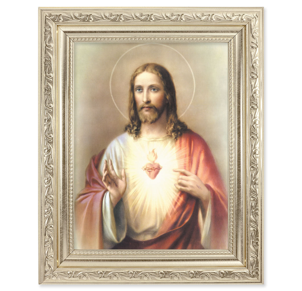 Sacred Heart of Jesus Picture Framed Wall Art Decor Medium