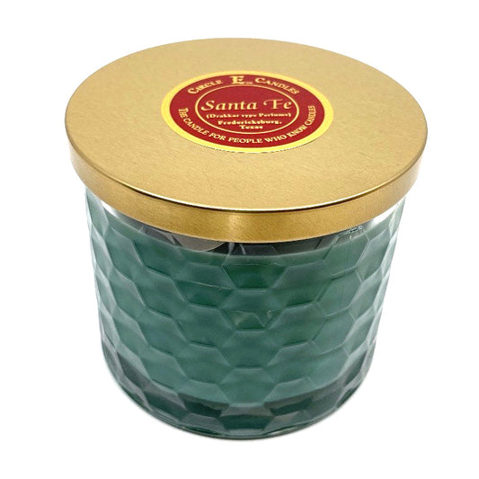 Circle E Candles, Santa Fe Scent, Medium Size Jar Candle, 17oz, 2 Wicks