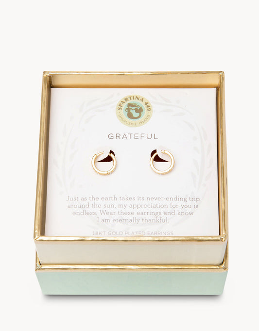 Spartina Sea La Vie Hoop Earrings Grateful/Ring