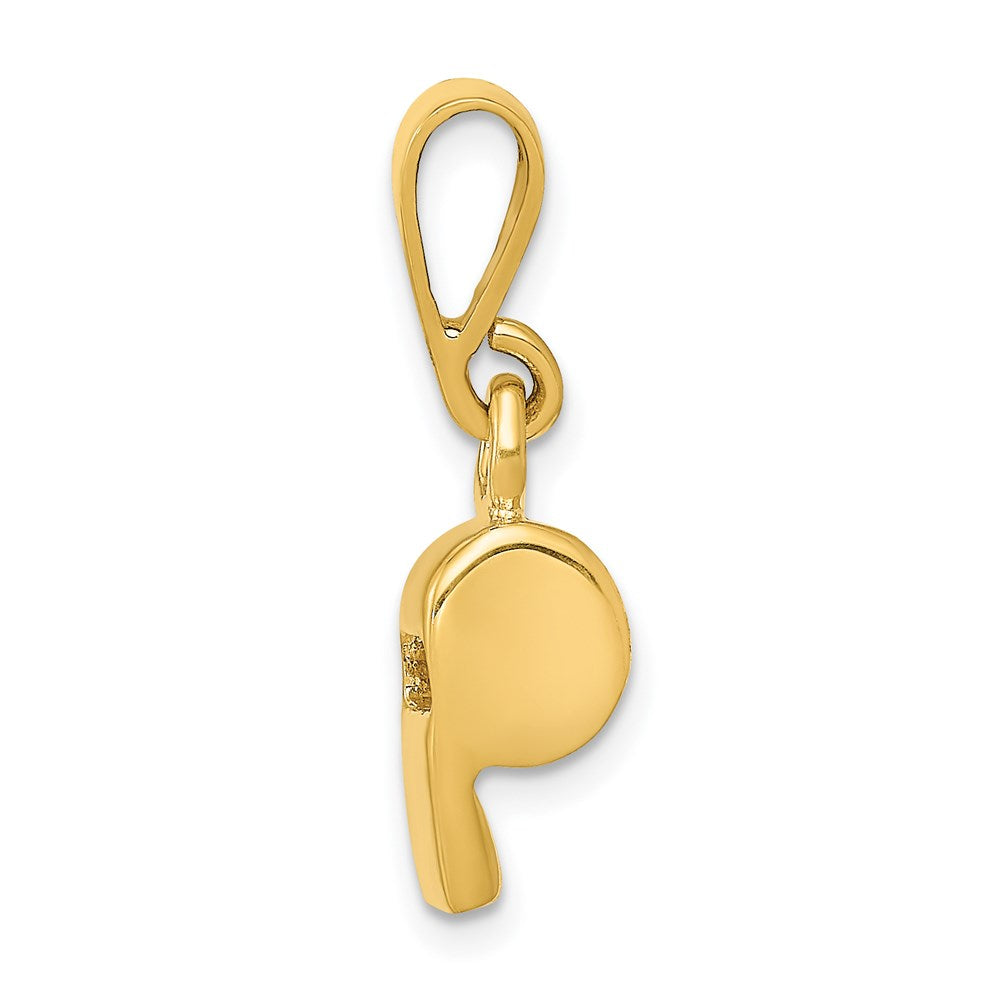 Extel Medium 14k Gold Sports Whistle Pendant