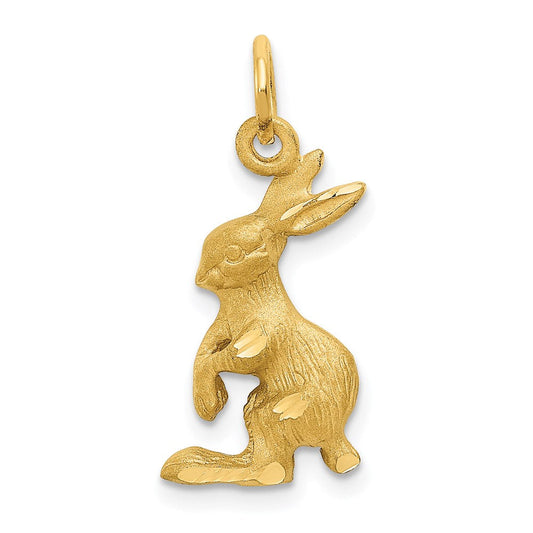 Extel Medium 14k Gold Jack Rabbit Charm, Made in USA