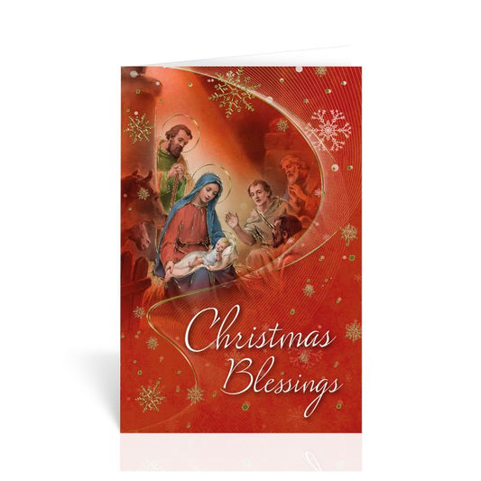 Catholic Nativity Christmas Blessings Greeting Cards Boxed, Pack of 10 Cards