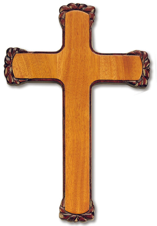 Large Solid Mahogany Plain Cross