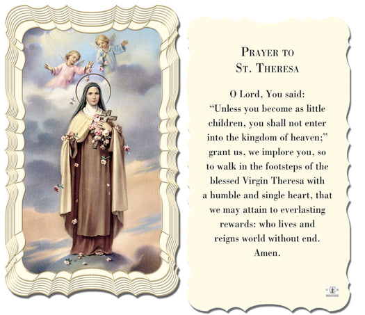 Saint Therese Catholic Prayer Holy Card with Prayer on Back, Pack of 50