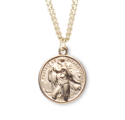 St. Christopher Gold Medal Necklace