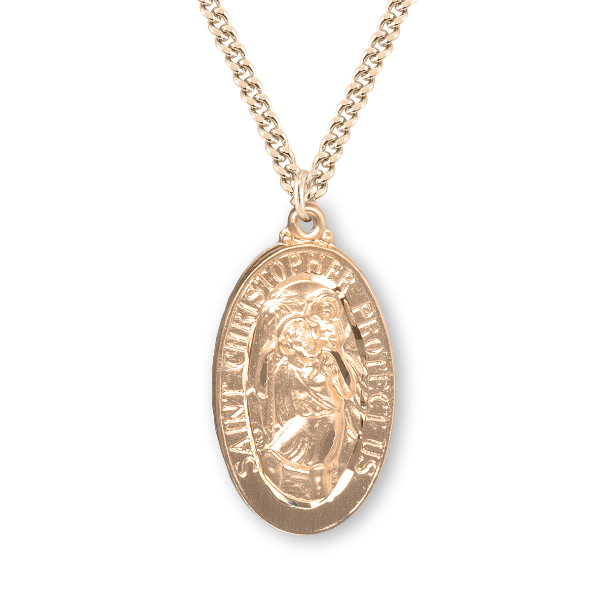 St. Christopher Gold Medal Necklace