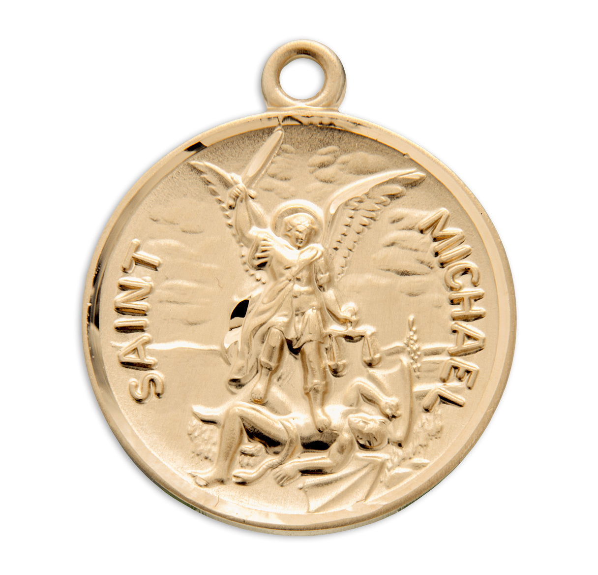 St. Michael Gold Medal Necklace