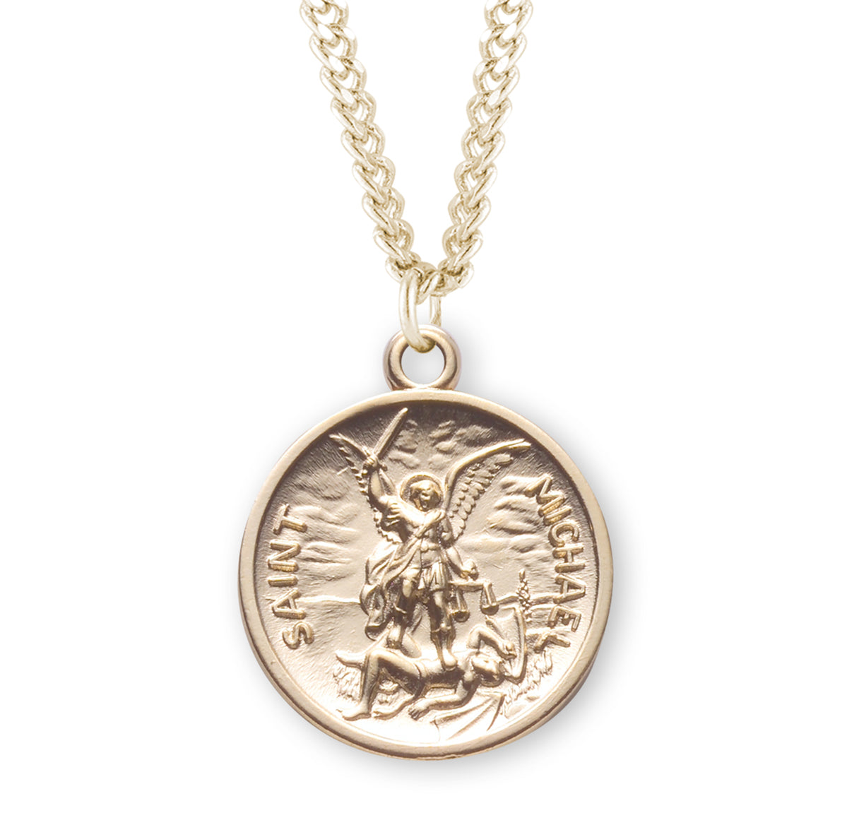 St. Michael Gold Medal Necklace