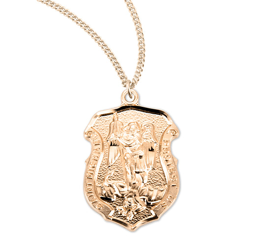 St. Michael Gold Medal Necklace