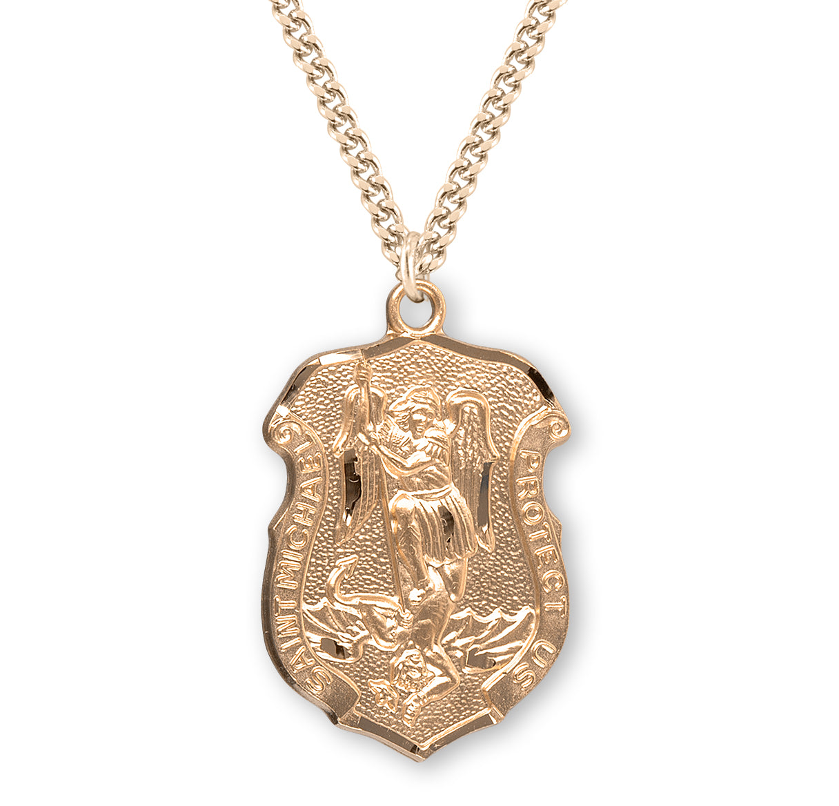 St. Michael Gold Medal Necklace