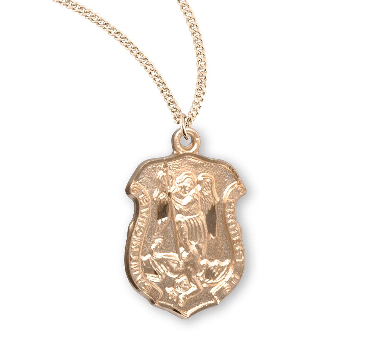 St. Michael Gold Medal Necklace