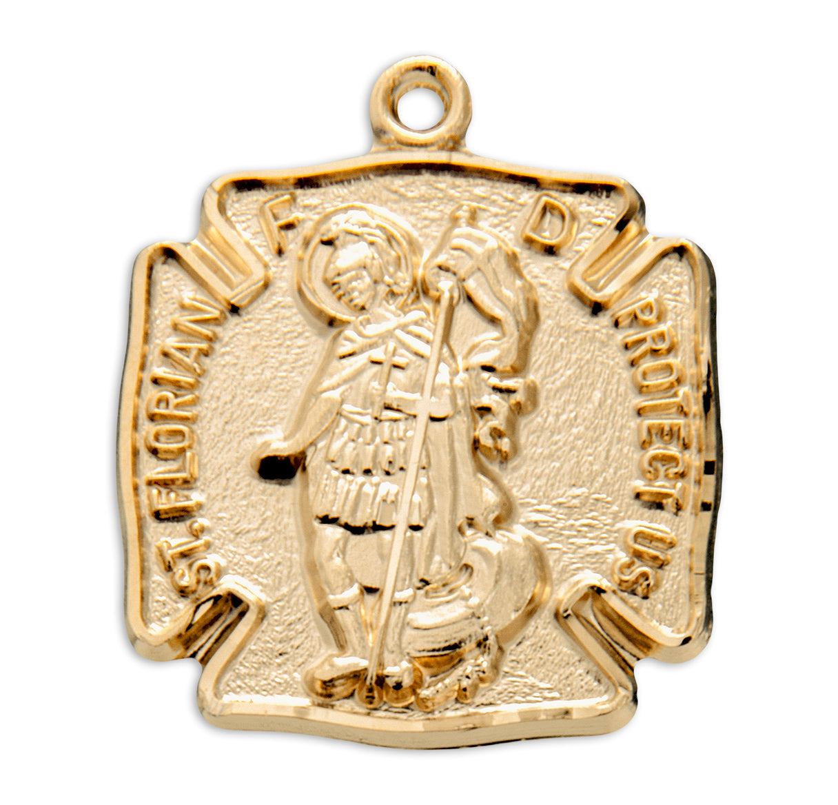 St. Florian Gold Medal Necklace