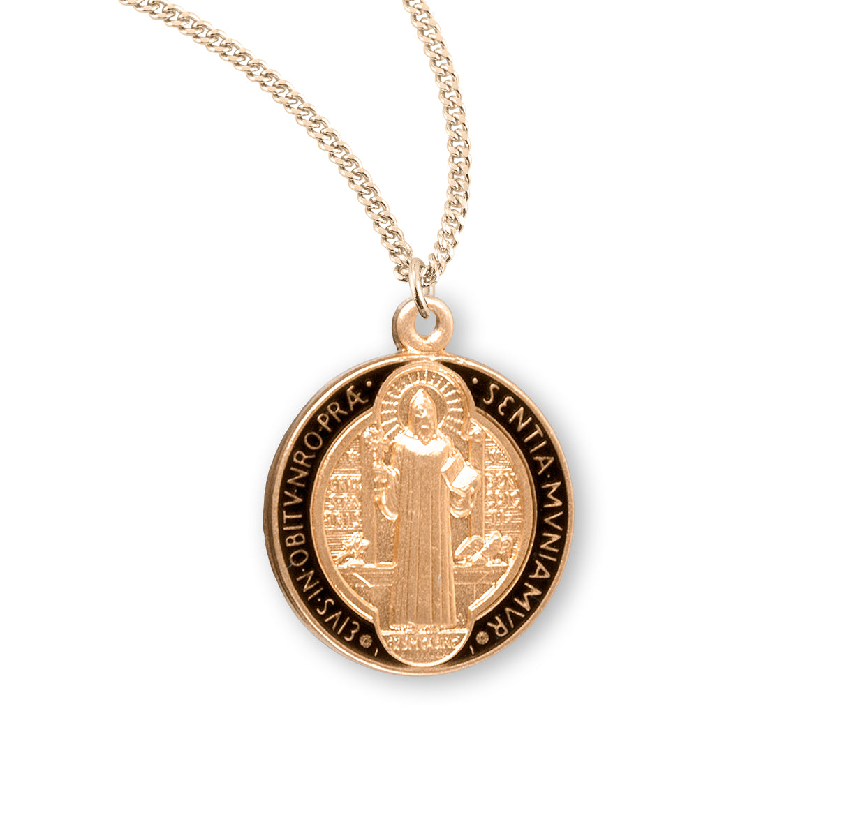 St. Benedict Gold Medal Necklace