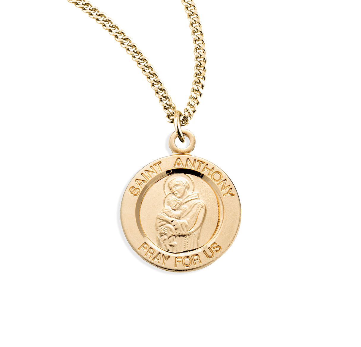 St. Anthony Gold Medal Necklace