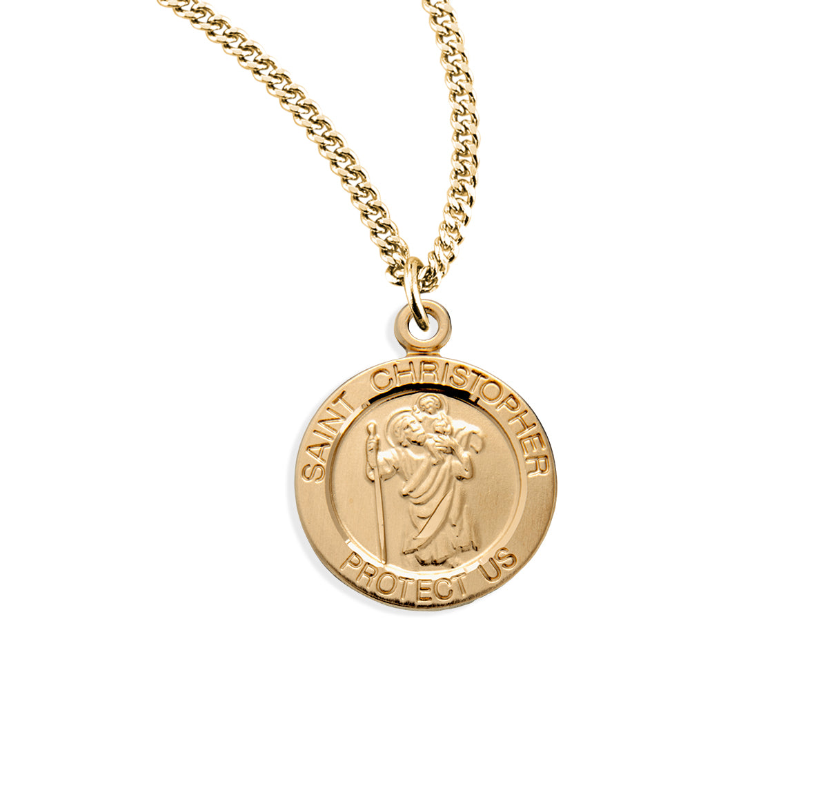 St. Christopher Gold Medal Necklace