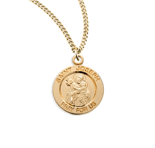 St. Joseph Gold Medal Necklace