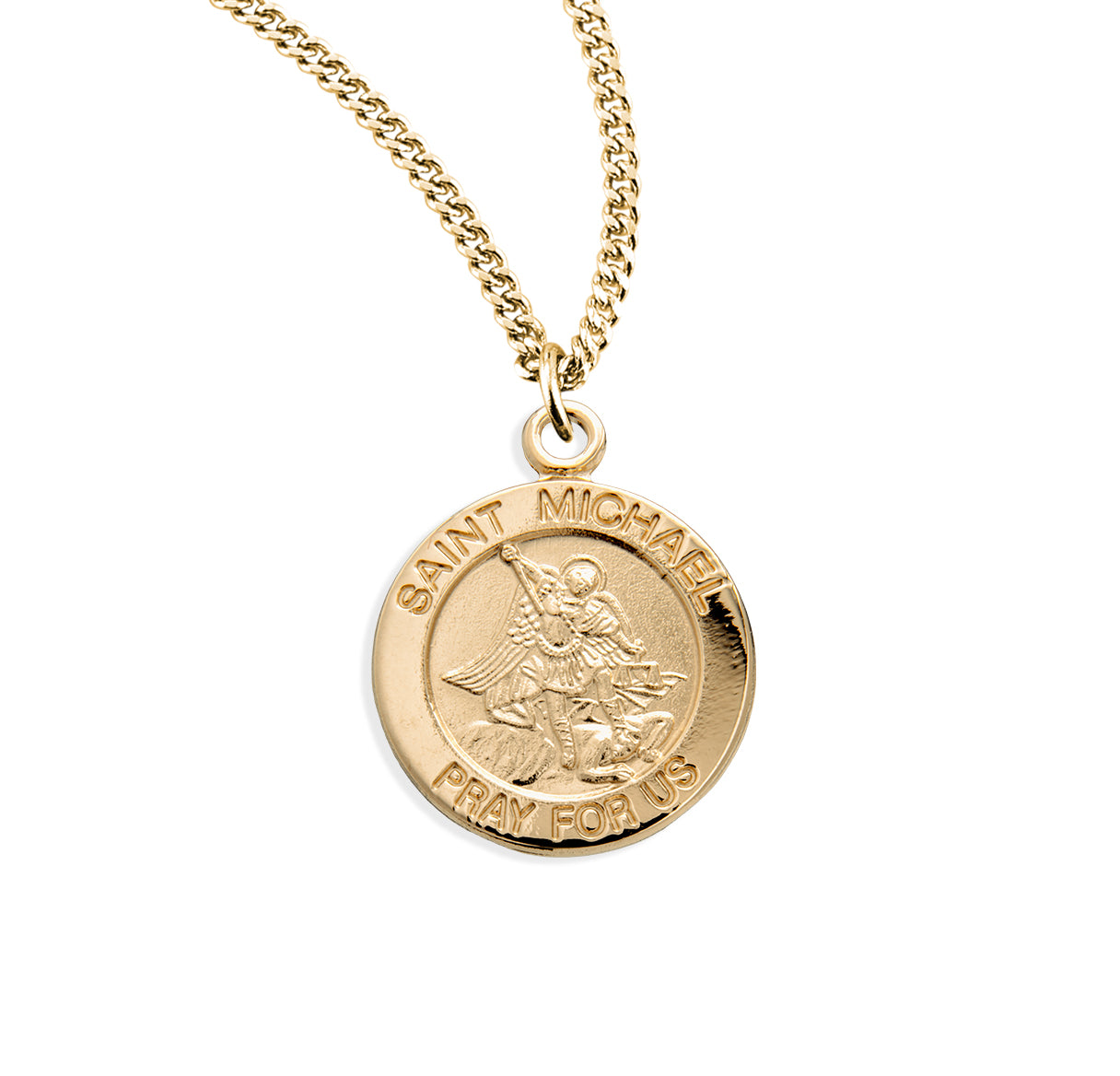 St. Michael Gold Medal Necklace