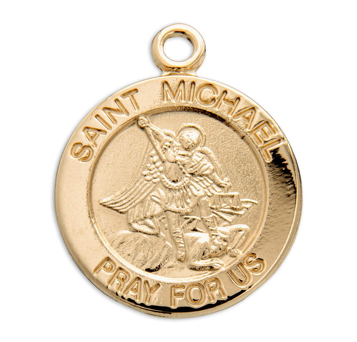 St. Michael Gold Medal Necklace