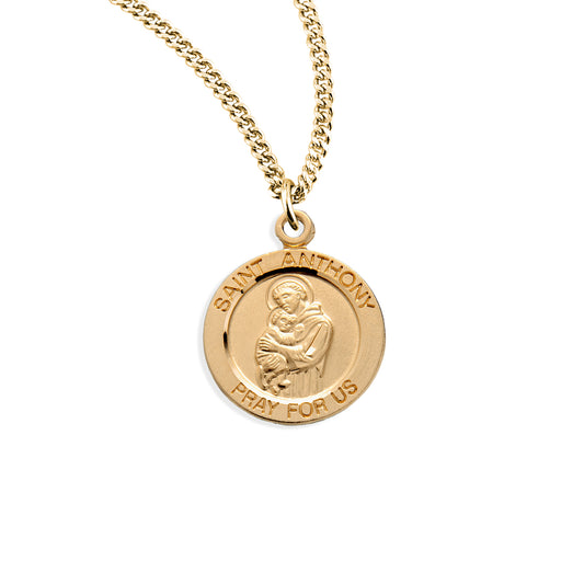 St. Anthony Gold Medal Necklace