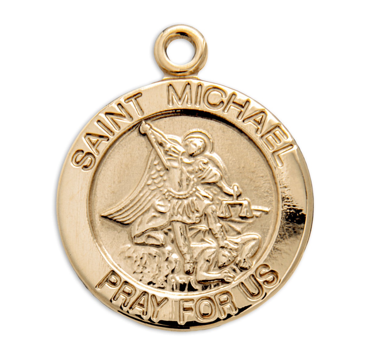 St. Michael Gold Medal Necklace